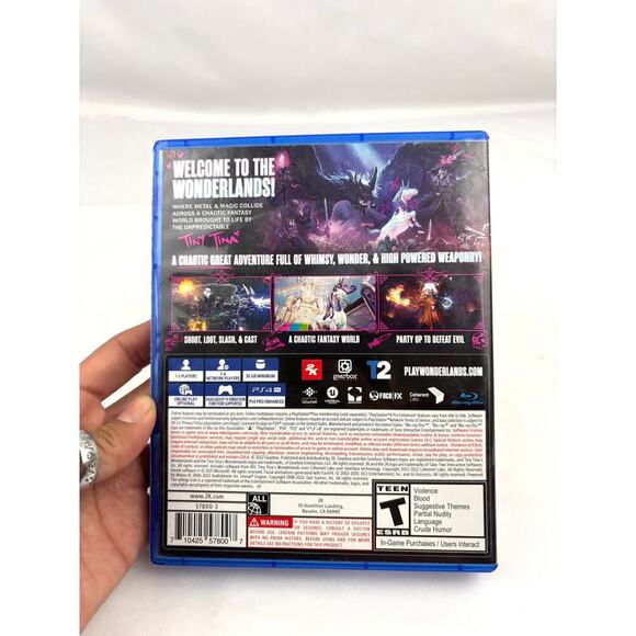 Tiny Tina's Wonderlands Sony PS4 PlayStation 4 2022 w/ Inserts Game + Case - Picture 2 of 7